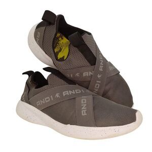 And1 Pivot Mens Pre-owned Gray & Black Slip-on Sneakers - sz. 11